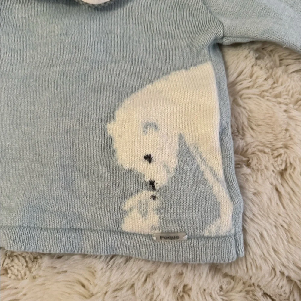 Foque Baby Sweater and diaper cover Set. Size 12 months